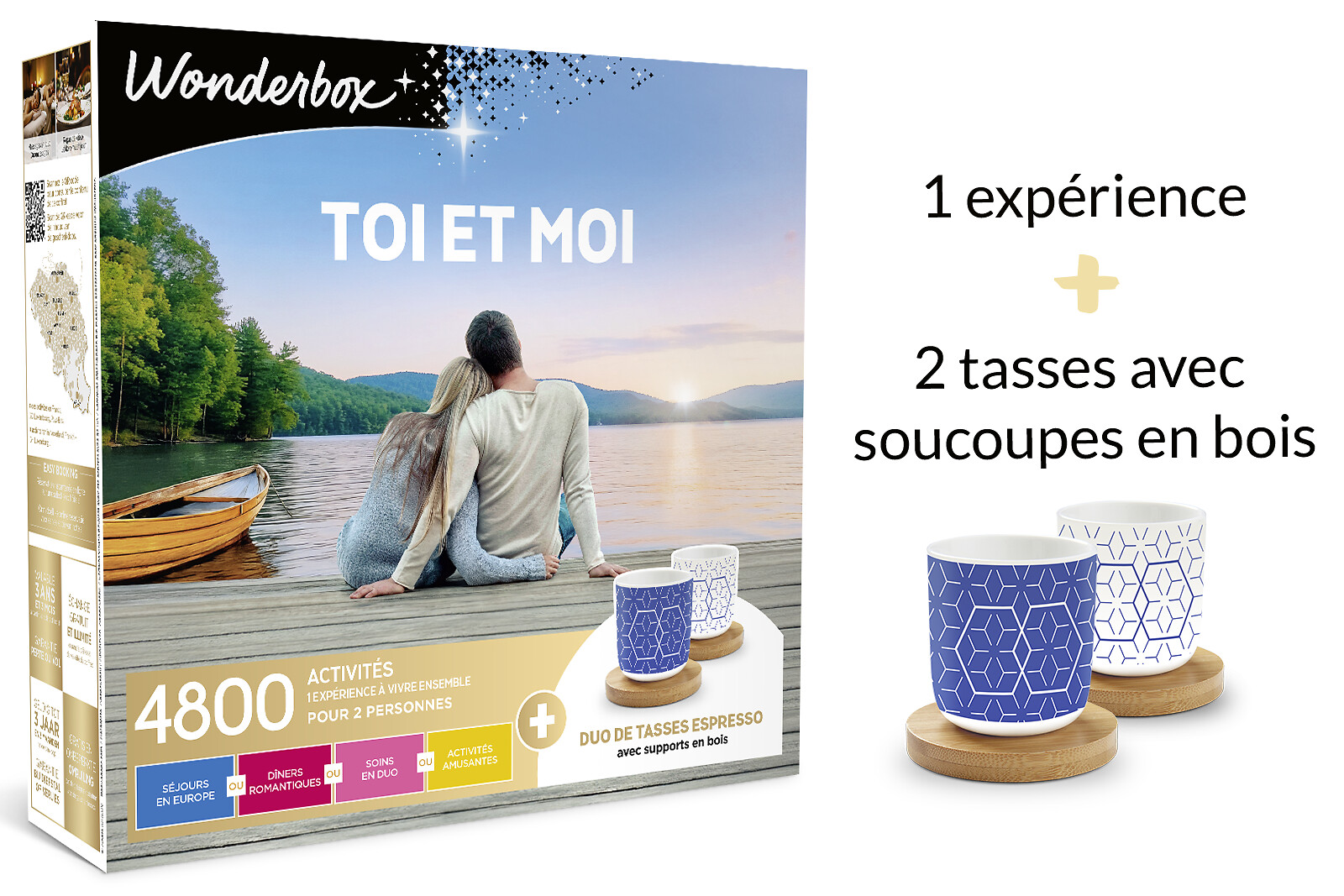 Coffret Cadeau Wonderbox - Week-end Pour 2 Personnes - Hôtel 3* Ou 4*, Château, Cabane - Validité 3 Ans