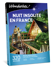 Coffret cadeau Wonderbox: week-end insolite et gourmand- Coffrets week-end et séjours