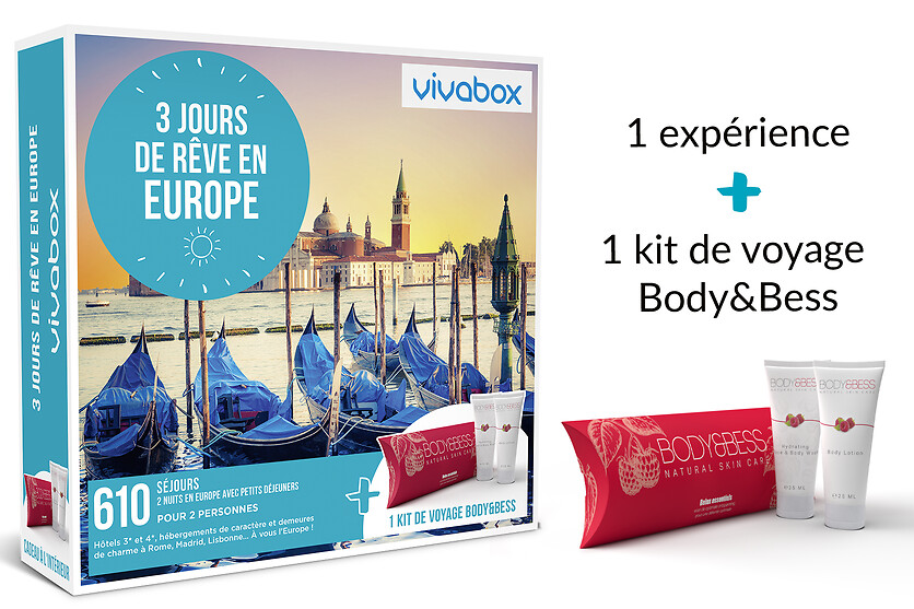 Coffret Cadeau 3 jours de rêve en Europe | Wonderbox
