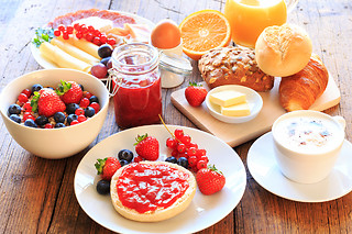 Petit déjeuner pétillant