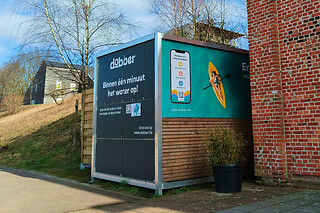 Een solokajak voor 4 via Dobber De Schorre (Boom - Antwerpen)