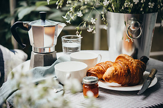 Petit déjeuner de luxe